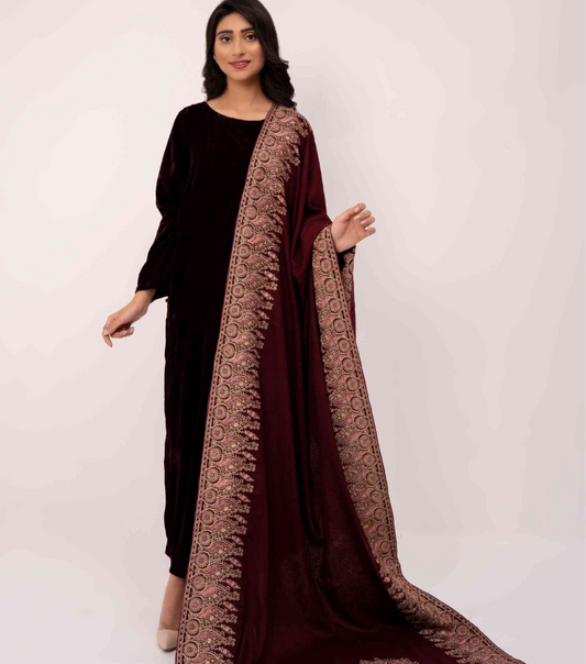 Karandi Embroidered Shawls