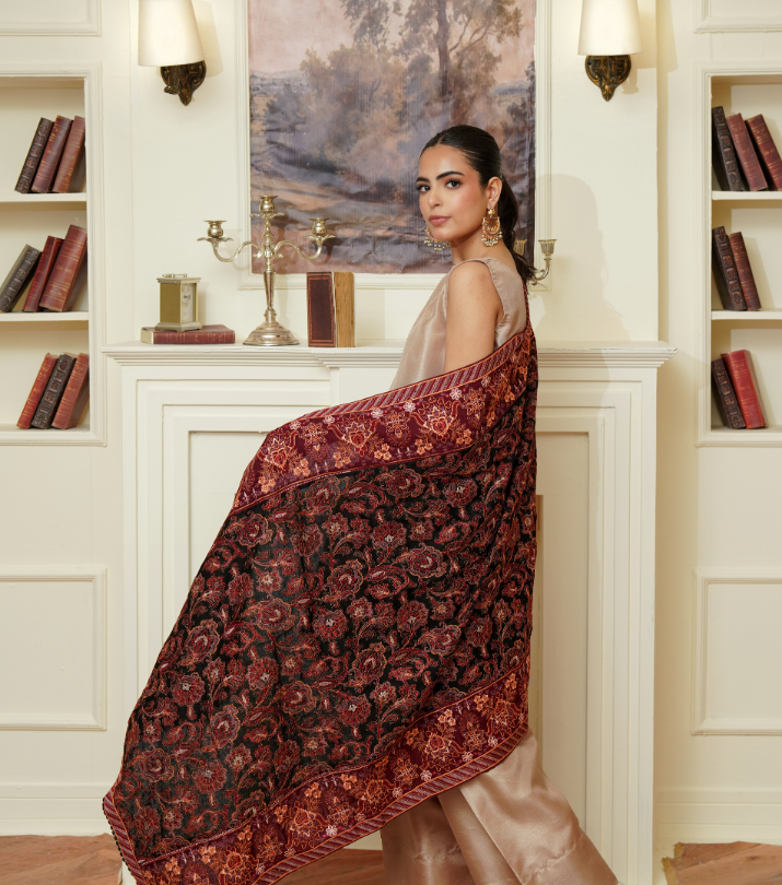 KarandiJall Embroidered Shawls