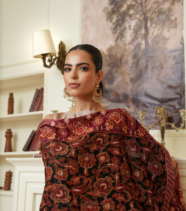 KarandiJall Embroidered Shawls