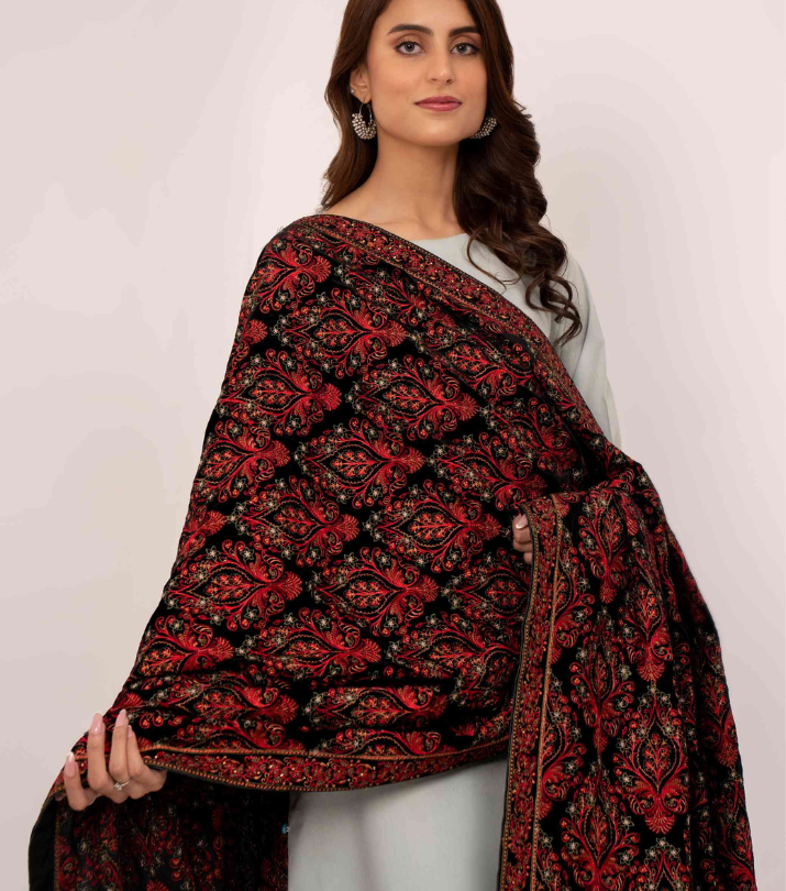 Karandi Embroidered Shawls