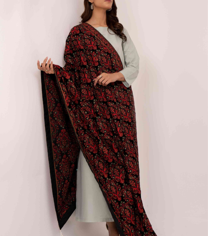 Karandi Embroidered Shawls