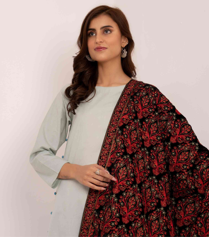 Karandi Embroidered Shawls