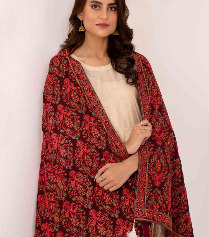 Karandi Embroidered Shawls