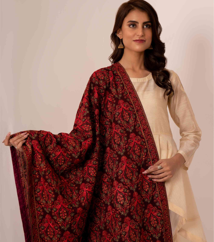 Karandi Embroidered Shawls
