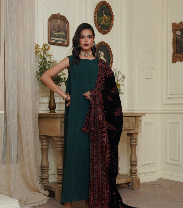 Velvet Embroidered Shawls