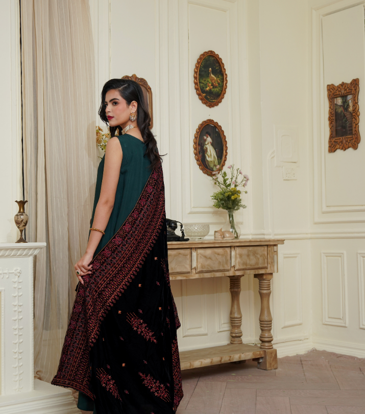 Velvet Embroidered Shawls