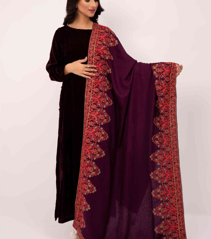 Karandi Embroidered Shawls