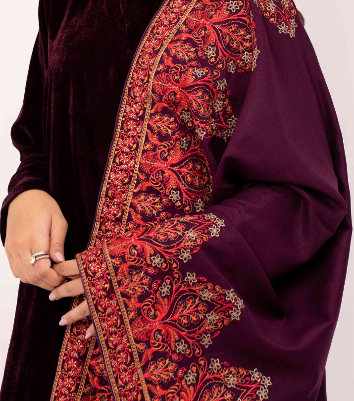 Karandi Embroidered Shawls