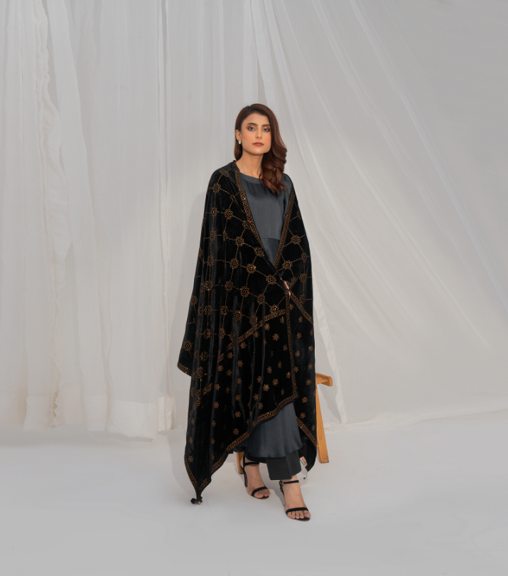Micro 9000 Velvet Stone  Shawl