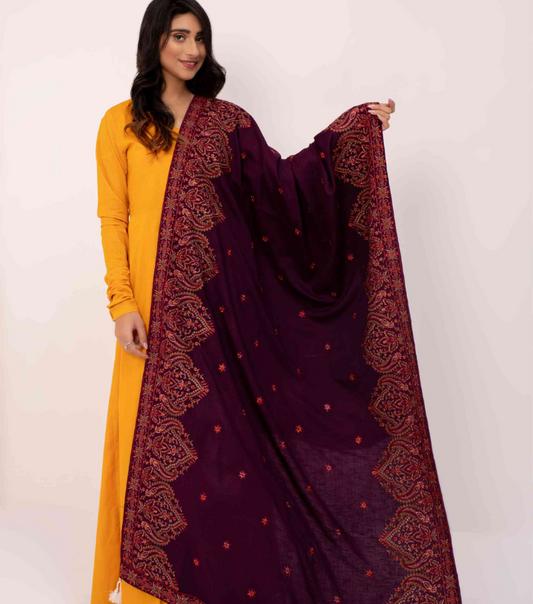Karandi Embroidered Shawls