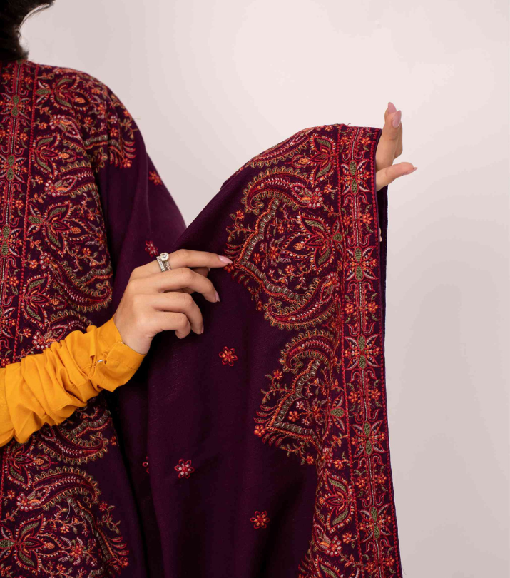 Karandi Embroidered Shawls