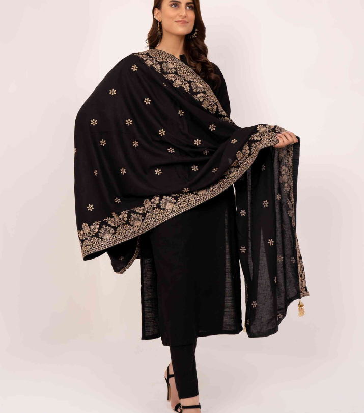 Karandi Embroidered Shawls