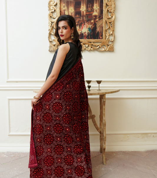 Velvet  Embroidered Shawls