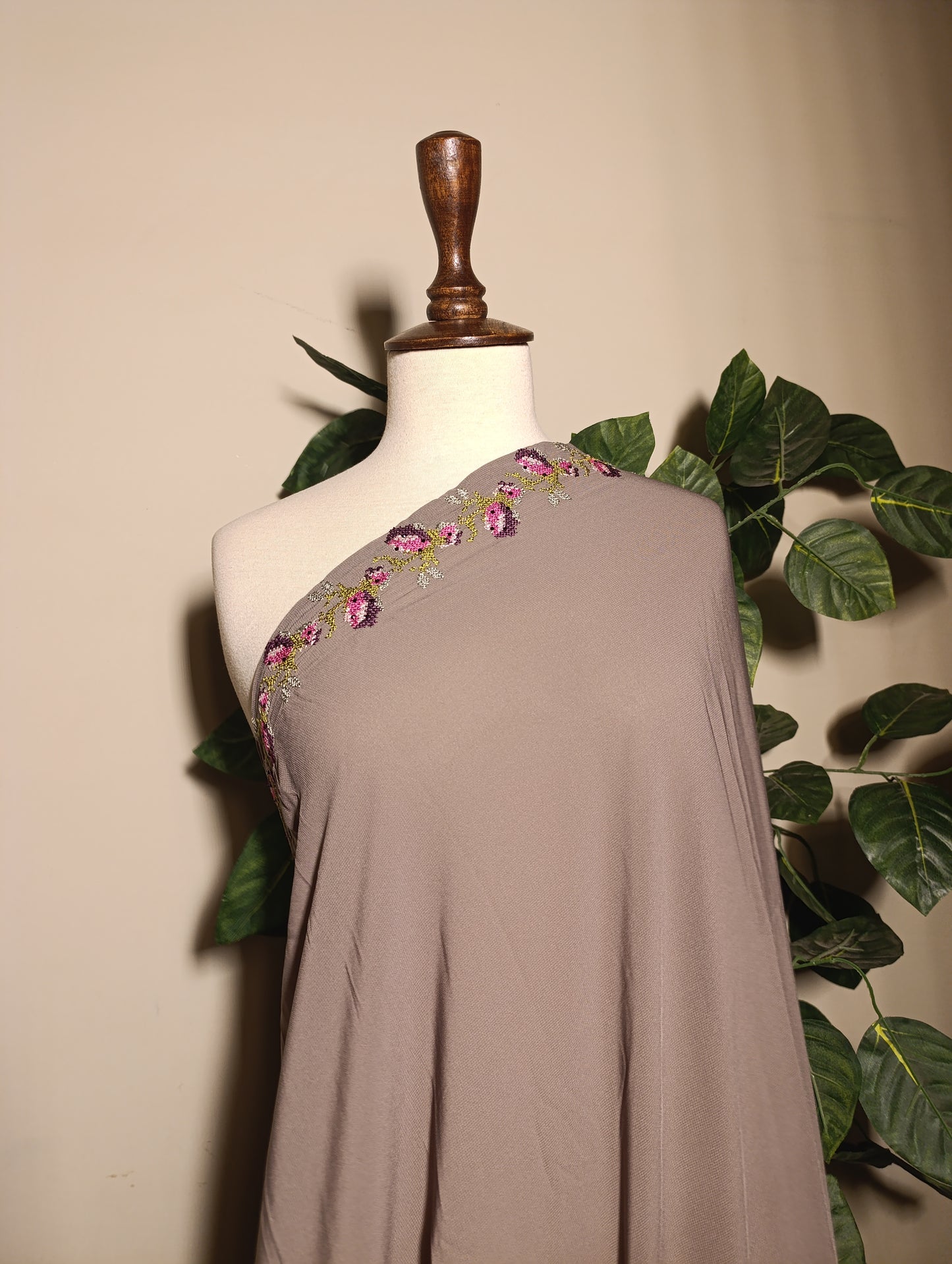 Pure Korean  Chiffon  Embroidery Elegance