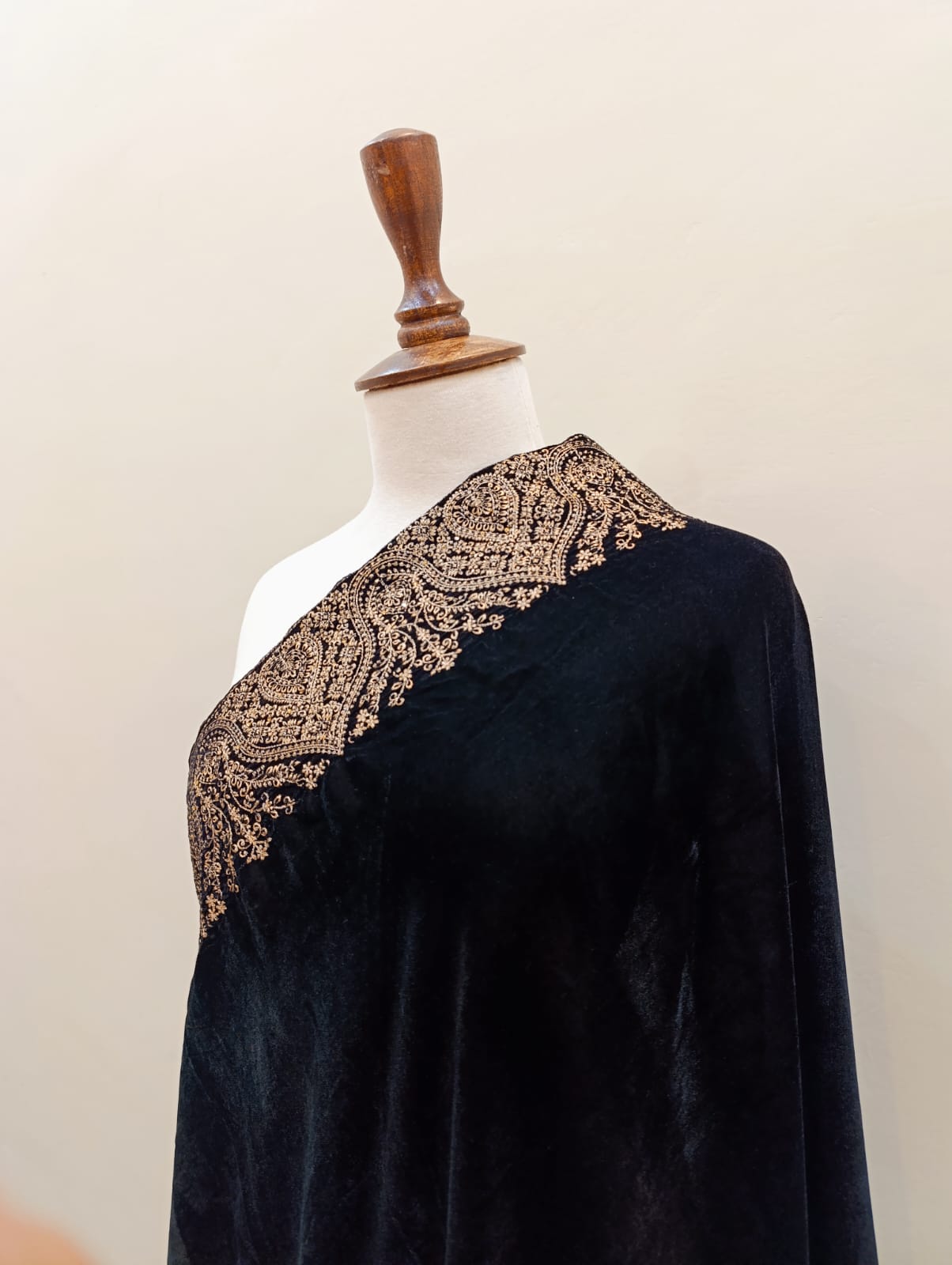 Velvet Embroidered & Motive Shawl