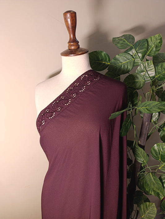 Pure Korean  Chiffon  Embroidery  Elegance
