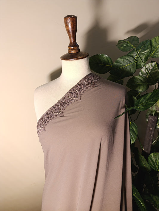 Pure Korean  Chiffon  Embroidery  Elegance