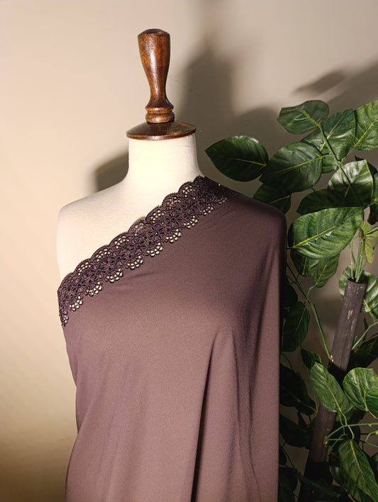 Pure Korean  Chiffon  Embroidery & Kavia Elegance