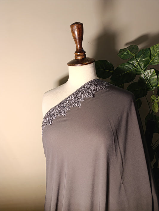 Pure Korean  Chiffon  Embroidery   Elegance