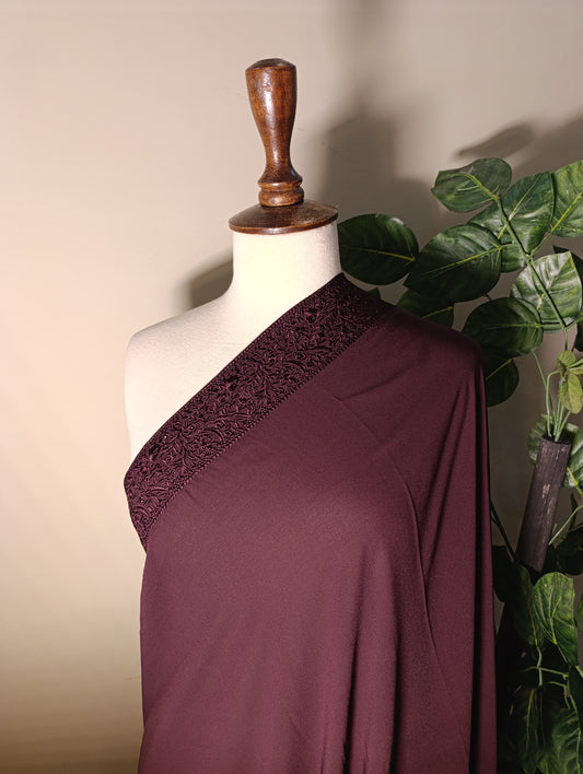 Pure Korean  Chiffon  Embroidery   Elegance