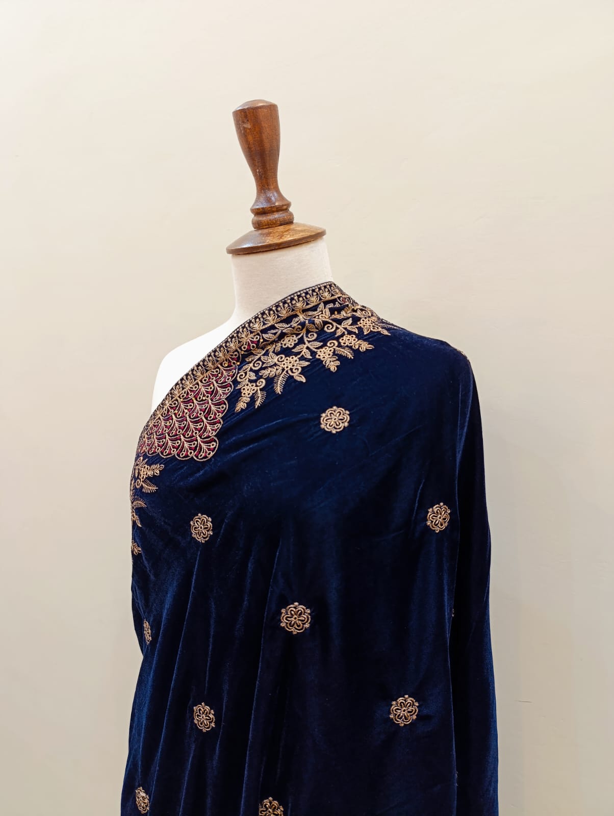 Velvet Embroidered Shawl