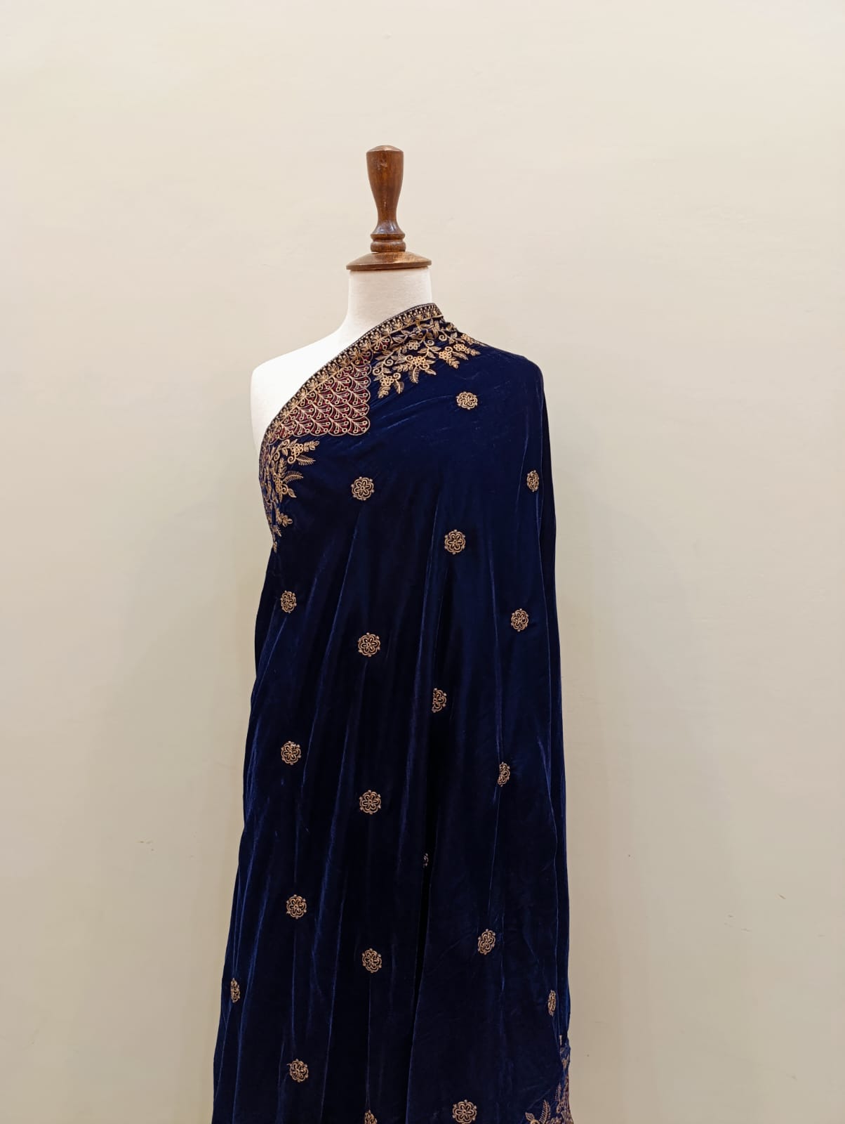 Velvet Embroidered Shawl