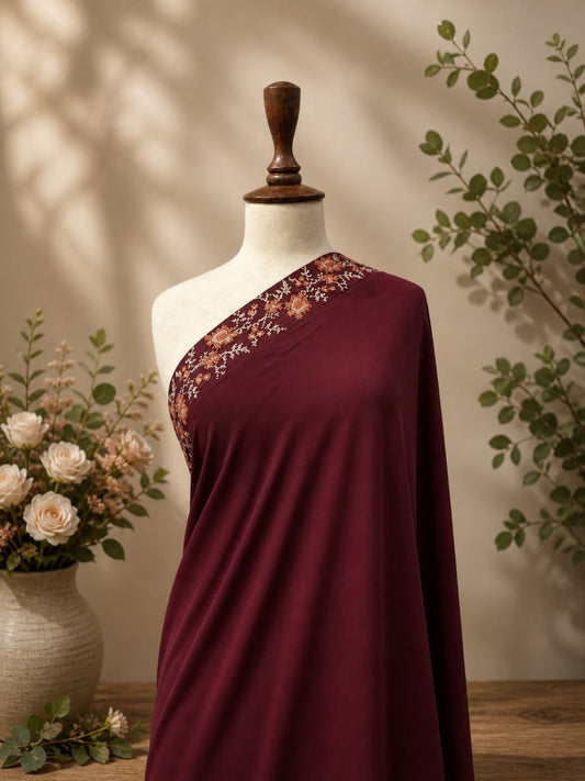 Pure Korean  Chiffon Embroidery Elegance