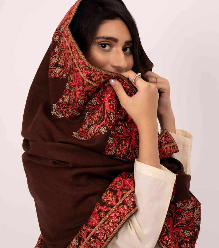Karandi Embroidered Shawls