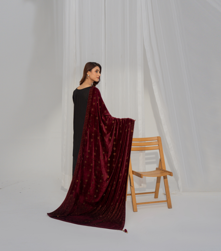 Micro 9000 Velvet Stone  Shawl