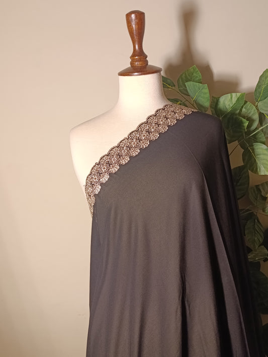 Korean Shafoon  Stone & Embroidery Elegance