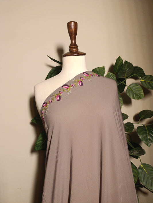 Korean Shafoon  Embroidery Elegance