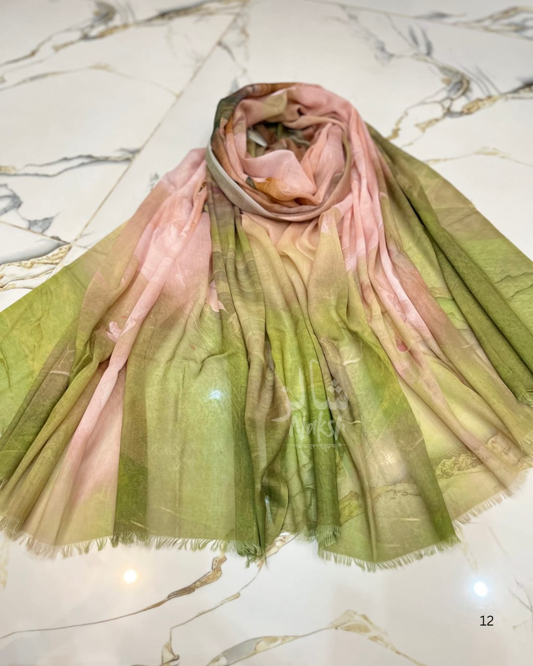 Turkish Digital Printed  lime light