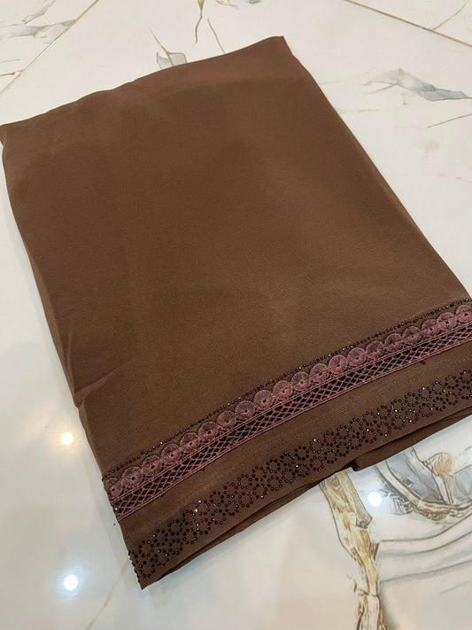Korean Shafoon  Embroidery  Elegance