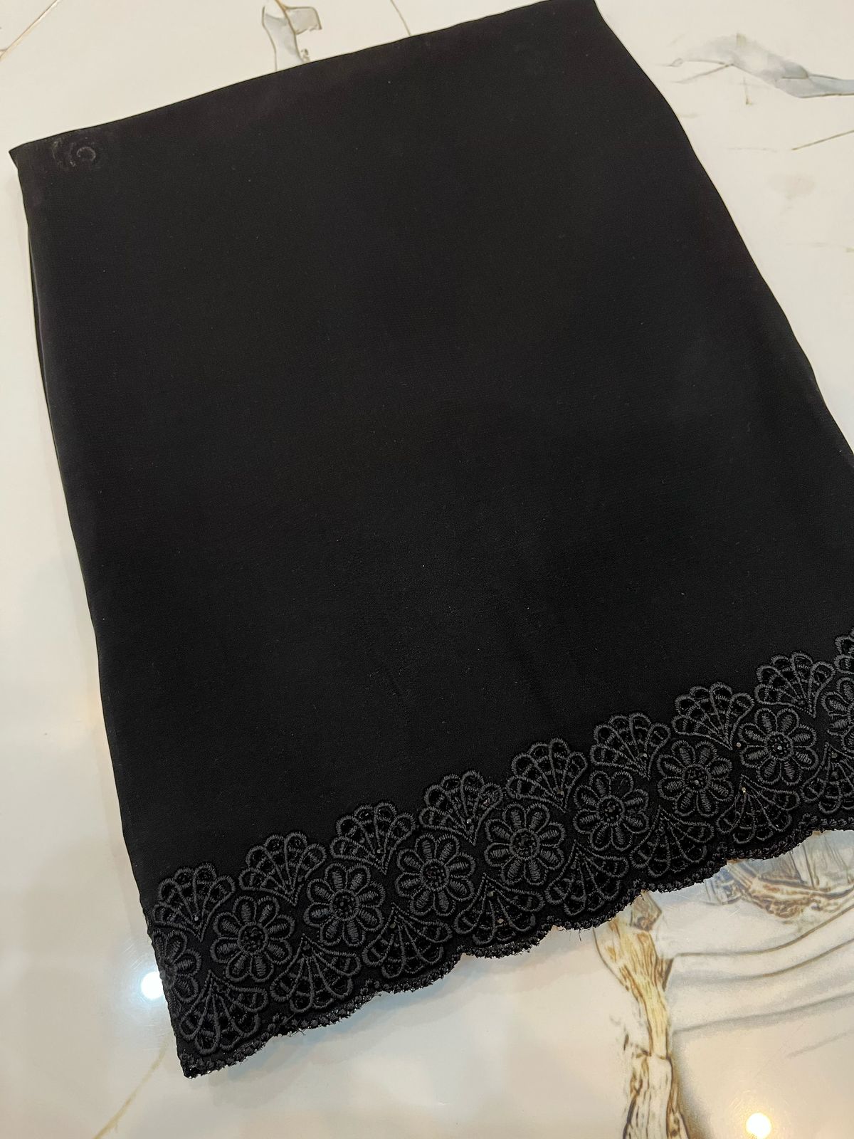 Korean Shafoon  Embroidery  & Kavia Elegance
